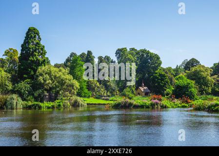 Paysage des jardins botaniques royaux situés à Melbourne, État de Victoria, Australie Banque D'Images