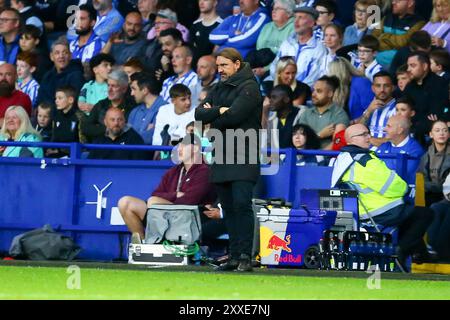 Hillsborough Stadium, Sheffield, Angleterre - 24 août 2024 Daniel Farke Manager de Leeds United - pendant le match Sheffield Wednesday v Leeds United, EFL Championship, 2024/25, Hillsborough Stadium, Sheffield, Angleterre - 24 août 2024 crédit : Arthur Haigh/WhiteRosePhotos/Alamy Live News Banque D'Images