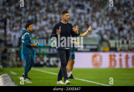 Moenchengladbach, Allemagne. 23 août 2024. Entraîneur Xabi Alonso (Leverkusen) Borussia Mönchengladbach - Bayer Leverkusen 23.08.2023 Copyright (nur Fü Banque D'Images