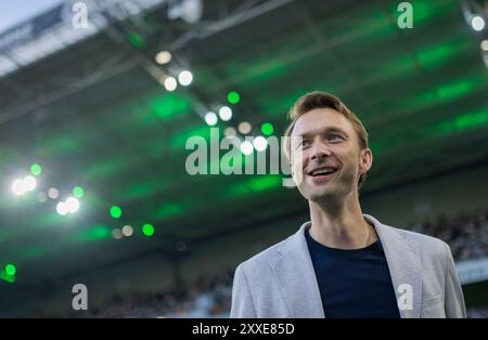 Moenchengladbach, Allemagne. 23 août 2024. Sportdirektor Simon Rolfes (Leverkusen) Borussia Mönchengladbach - Bayer Leverkusen 23.08.2023 Copyright Banque D'Images