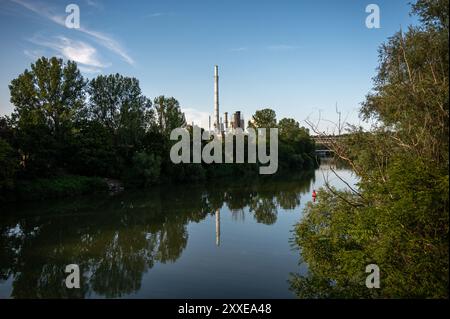 La centrale électrique de Muenster à Stuttgart en Allemagne Banque D'Images