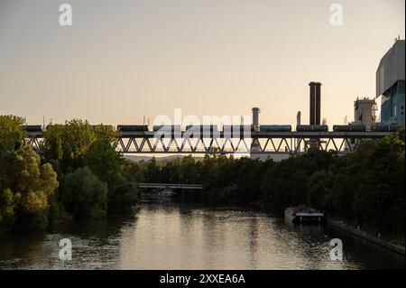 La centrale électrique de Muenster à Stuttgart en Allemagne Banque D'Images