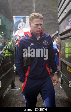 Scott McTominay de Manchester United avant le match de premier League à l'American Express Stadium de Brighton. Date de la photo : samedi 24 août 2024. Banque D'Images