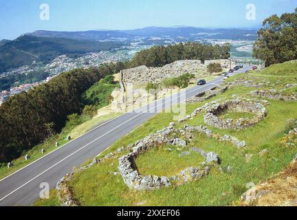 Santa Tecla fort Chef numide Jugurtha. La Guardia, province de Pontevedra, Galice, Espagne. Banque D'Images