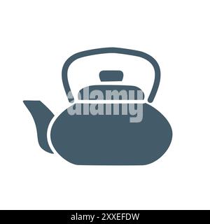 Illustration d'icône de théière simple. Une illustration d'icône simple et moderne d'une théière. Parfait pour une utilisation dans la marque, la conception de site Web ou le développement d'applications. Illustration de Vecteur