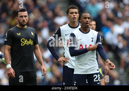 LONDON, UK - 24th Aug 2024:  Wilson Odobert of Tottenham Hotspur during the Premier League match between Tottenham Hotspur FC and Everton FC at Tottenham Hotspur Stadium  (Credit: Craig Mercer/ Alamy Live News) Banque D'Images