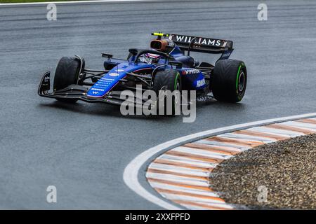 Circuit Zandvoort, Zandvoort, pays-Bas. 24 août 2024 ; Logan Sargeant des États-Unis et Williams Racing pendant le Grand Prix d'Italie de formule 1 crédit : Jay Hirano/AFLO/Alamy Live News Banque D'Images