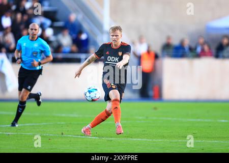 Copenhague, Danemark. 23 août 2024. Markus Bay (10) de Hilleroed Fodbold vu lors du match NordicBet Liga entre B.93 et Hilleroed Fodbold au stade Osterbro de Copenhague. Banque D'Images