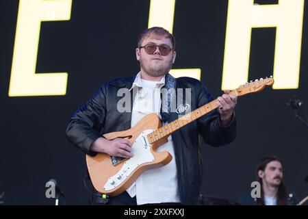 Southsea, Hampshire, Royaume-Uni, les Lathams sur la scène commune du Victorious Festival le samedi 24 août 2024 crédit photo Emma Terracciano/Alamy Live News Banque D'Images