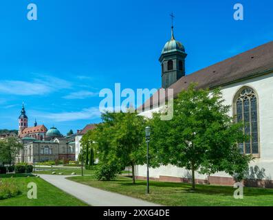 L'église de l'hôpital dans le quartier de Baden Baden. Baden Wuerttemberg, Allemagne, Europe Banque D'Images