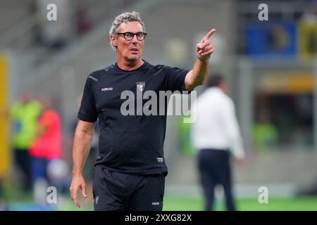 Milan, Italie. 17 août 2024. Luca Gotti lors du match de football Serie A entre Inter et Lecce au stade San Siro de Milan, Italie du Nord - samedi 24 août 2024. Sport - Soccer . (Photo de Spada/Lapresse) crédit : LaPresse/Alamy Live News Banque D'Images