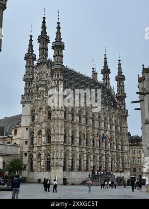 Photo Hôtel de ville de Louvain Belgique europe Banque D'Images