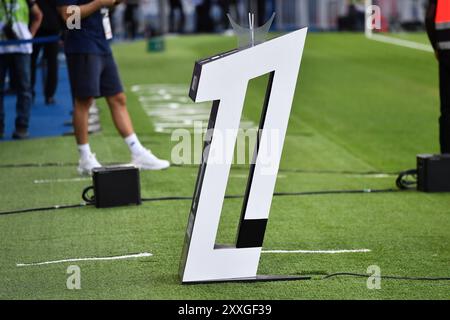 Paris, France. 23 août 2024. julien mattia - PSG-MHSC au Parc des Princes, 23 août 2024 - 23/08/2024 - France/Ile-de-France (région)/Paris - deuxième journée de McDonald's Ligue 1 entre Paris Saint Germain et Montpellier HSC au Parc des Princes, 23 août 2024. Crédit : LE PICTORIUM/Alamy Live News Banque D'Images