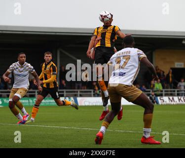 Boston, Royaume-Uni, 24 août 2024, Jai Rowe de Boston United célèbre marquer Un but, lors de Boston United vs Tamworth FC, Vanarama National League Banque D'Images