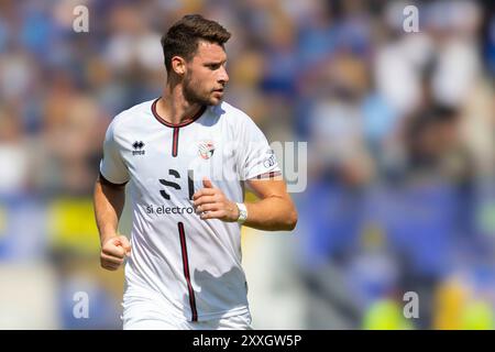 Saarbrücken, Deutschland 24. Août 2024 : 3 . Liga - 2024/2025 - 1. FC Saarbrücken v. FC Ingolstadt 04 IM Bild : Ryan Malone (FCI) Banque D'Images