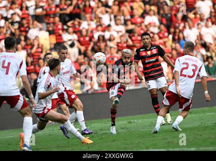 Rio de Janeiro-Brésil, 24 août 2024, SUB 20 Coupe INTERCONTINENTALE Flamengo x Olympiacos au stade Maracanã Banque D'Images