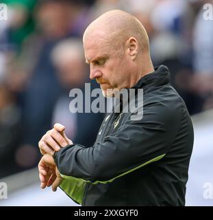 Londres, Royaume-Uni. 24 août 2024. 24 août 2024 - Tottenham v Everton - premier League - Tottenham Hotspur Stadium. Directeur d'Everton, Sean Dyche. Crédit photo : Mark pain/Alamy Live News Banque D'Images