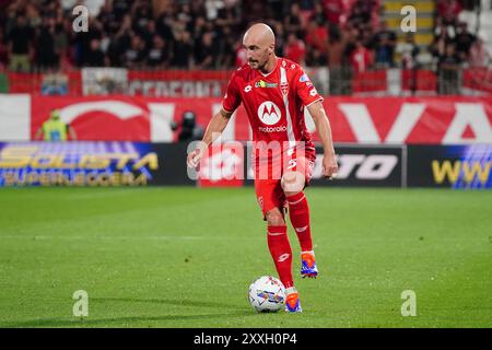 Luca Caldirola (AC Monza) pendant AC Monza vs Genoa CFC, match de football italien Serie A à Monza, Italie, 24 août 2024 Banque D'Images