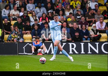 Harrogate Town jouer Sheffield United dans un amical de pré-saison au stade d'exercice à Harrogate le 23 juillet 2024 avec : Matty Foulds où : Harrogate, Royaume-Uni quand : 23 Jul 2024 crédit : Graham Finney/WENN Banque D'Images