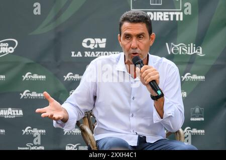 Marina Di Pietrasanta, Italie. 24 août 2024. Général de l'armée Roberto Vannacci membre du Parlement européen et auteur du livre "courage gagne" dans un débat à la Versiliana. (Photo de Stefano dalle Luche/Pacific Press) crédit : Pacific Press Media production Corp./Alamy Live News Banque D'Images