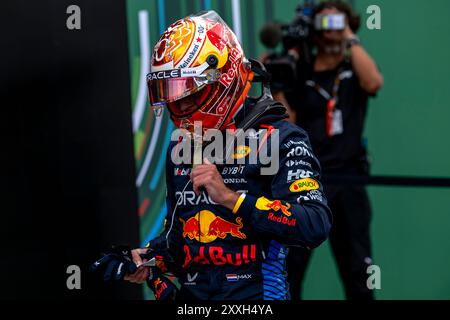 Zandvoort, Netherlands, August 24, Max Verstappen, from The Netherlands competes for Red Bull Racing. Qualifying, round 15 of the 2024 Formula 1 championship. Credit: Michael Potts/Alamy Live News Stock Photo