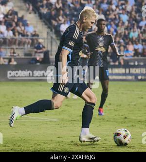 CHESTER, PA, États-Unis - 20 JUILLET 2024 : MLS match entre Philadelphia Union et Nashville SC au Subaru Park. ***USAGE ÉDITORIAL SEULEMENT*** Banque D'Images