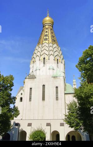 Église russe de Leipzig, église russe de Leipzig 01 Banque D'Images