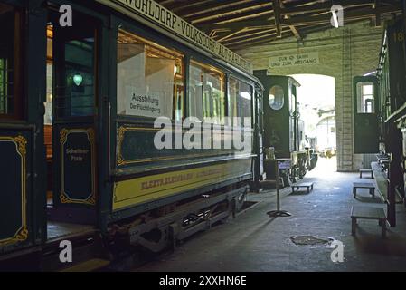 Europe, Allemagne, Aumuehle, Holstein, district du duché de Lauenburg, région métropolitaine de Hambourg, Aumuehle Engine hangar Museum Railway, Altrahlstedt-Volks Banque D'Images