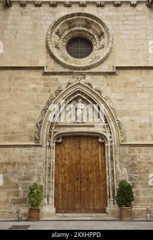 Angel custodio de los mercaderes. Consolat de Mar, (sede para la presidencia del Govern Balear), siglo XVII.Palma.Mallorca.Baléares. Espagne Banque D'Images