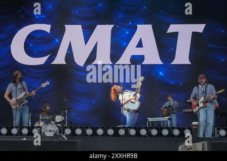 Southsea, Hampshire, UK. 24th Aug, 2024. Ciara Mary-Alice Thompson, known professionally as CMAT, performing live on stage at Victorious Festival in Southsea, UK, Credit: Dawn Fletcher-Park/Alamy Live News Stock Photo