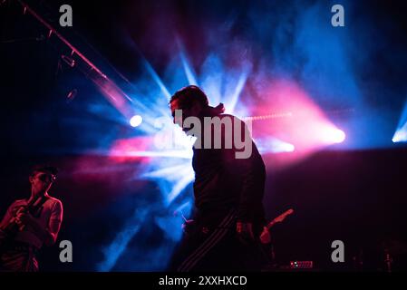 Reading, Berkshire, Royaume-Uni. 24 août 2024. Les Viagra Boys divertissent les fans sur la scène du Festival Republic comme deuxième jour du Reading Festival. Cristina Massei/Alamy Live News Banque D'Images