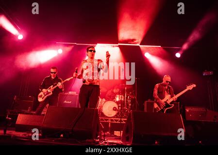 Reading, Berkshire, Royaume-Uni. 24 août 2024. Les Viagra Boys divertissent les fans sur la scène du Festival Republic comme deuxième jour du Reading Festival. Cristina Massei/Alamy Live News Banque D'Images