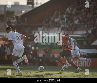 GO - GOIANIA - 08/24/2024 - BRÉSIL A 2024, ATLETICO-GO x JUVENTUDE - Janderson joueur de l'Atletico-GO lors du match contre la Juventude au stade Antonio Accioly pour le championnat brésilien A 2024. Photo : Isabela Azine/AGIF crédit : AGIF/Alamy Live News Banque D'Images