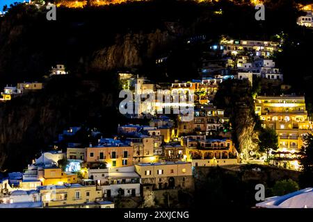 Positano de nuit Banque D'Images