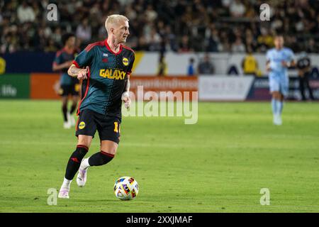 Los Angeles, États-Unis. 24 août 2024. Soccer, Major League Soccer, Los Angeles Galaxy - Atlanta United : Marco Reus (R) en action. Crédit : Maximilian Haupt/dpa/Alamy Live News Banque D'Images