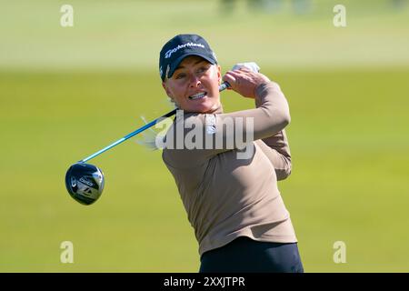 St Andrews, Écosse, Royaume-Uni. 24 août 2024. Troisième manche de l’AIG Women’s Open à Old course St Andrews. Pic ; Iain Masterton/ Alamy Live News Banque D'Images