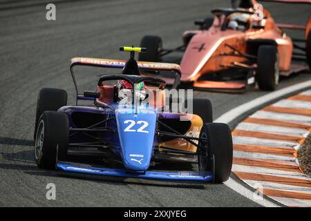 Zandvoort, pays Bas. 25 août 2024. 22 NOBELS Aurélia (soutien-gorge), ART Grand Prix, Tatuus F4-T-421, action lors de la 4ème manche de la F1 Academy 2024 du 23 au 25 août 2024 sur le circuit Zandvoort, à Zandvoort, pays-Bas - photo Xavi Bonilla/DPPI crédit : DPPI Media/Alamy Live News Banque D'Images