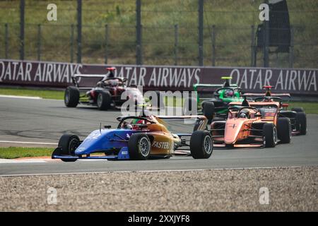 Zandvoort, pays Bas. 25 août 2024. 22 NOBELS Aurélia (soutien-gorge), ART Grand Prix, Tatuus F4-T-421, action lors de la 4ème manche de la F1 Academy 2024 du 23 au 25 août 2024 sur le circuit Zandvoort, à Zandvoort, pays-Bas - photo Xavi Bonilla/DPPI crédit : DPPI Media/Alamy Live News Banque D'Images