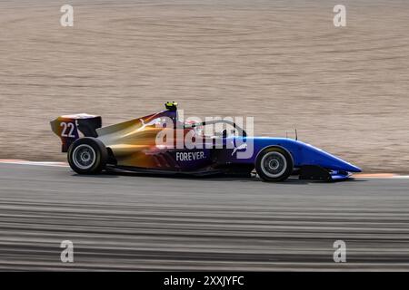 Zandvoort, pays Bas. 25 août 2024. 22 NOBELS Aurélia (soutien-gorge), ART Grand Prix, Tatuus F4-T-421, action lors de la 4ème manche de la F1 Academy 2024 du 23 au 25 août 2024 sur le circuit Zandvoort, à Zandvoort, pays-Bas - photo Xavi Bonilla/DPPI crédit : DPPI Media/Alamy Live News Banque D'Images