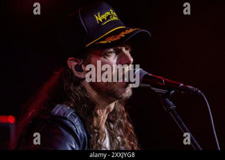 Edmonton, Canada. 23 août 2024. Kyle McKearney se produit au Cook County Saloon à Edmonton. (Photo de Ron Palmer/SOPA images/SIPA USA) crédit : SIPA USA/Alamy Live News Banque D'Images