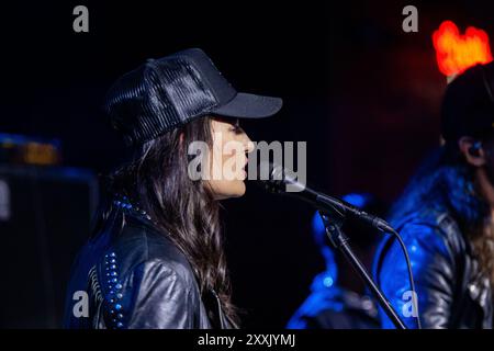 Edmonton, Canada. 23 août 2024. Kyle McKearney se produit au Cook County Saloon à Edmonton. (Photo de Ron Palmer/SOPA images/SIPA USA) crédit : SIPA USA/Alamy Live News Banque D'Images