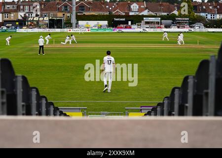 Bristol, Royaume-Uni, 25 août 2024. Vue générale lors du match de Vitality County Championship Division 2 entre le Gloucestershire et le Leicestershire. Crédit : Robbie Stephenson/Gloucestershire Cricket/Alamy Live News Banque D'Images