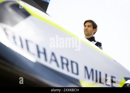 Stavelot, Belgique. 25 août 2024. SAUCY Grégoire (SWI), Richard mille par TDS, ORECA 07 - Gibson, portrait pendant les 4 heures d'Imola 2024, 4ème manche des European le Mans Series 2024 sur le circuit de Spa-Francorchamps du 23 au 25 août 2024 à Stavelot, Belgique - photo André Ferreira/DPPI crédit : DPPI Media/Alamy Live News Banque D'Images