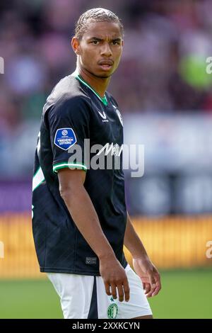 Rotterdam, Nederland. 25 août 2024. ROTTERDAM, 25-08-2024, Sparta Stadium het Kasteel, football, Néerlandais eredivisie football, saison 2024/2025, Sparta Rotterdam - Feyenoord, Feyenoord joueur Calvin Stengs crédit : Pro Shots/Alamy Live News Banque D'Images