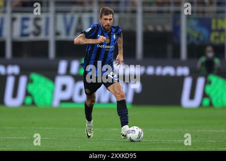 Milan, Italy. 24th Aug, 2024. Francesco Acerbi of FC Internazionale during the Serie A match at Giuseppe Meazza, Milan. Picture credit should read: Jonathan Moscrop/Sportimage Credit: Sportimage Ltd/Alamy Live News Stock Photo