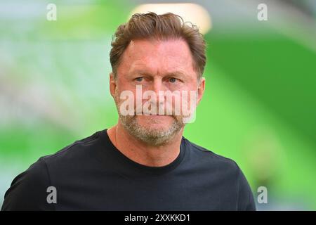Wolfsburg, Allemagne. . 25 août 2024. Wolfsburg, Allemagne. 25 août 2024. Ralph HASENHUETTL (coach VFL Wolfsburg), image unique, motif unique recadré, portrait, portrait, portrait. Football 1st Bundesliga saison 2024/2025, 1st match day, matchday01 VFL Wolfsburg - FC Bayern Munich le 25 août 2024, VOLKSWAGEN ARENA ? Crédit : dpa/Alamy Live News crédit : dpa Picture alliance/Alamy Live News Banque D'Images