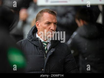 Paisley, Renfrewshire, Écosse. 25 août 2024 ; St Mirren Park, Paisley, Renfrewshire, Écosse, Scottish Premiership Football, St Mirren contre Celtic ; responsable Celtic Brendan Rodgers crédit : action plus Sports images/Alamy Live News Banque D'Images