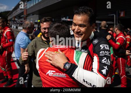 Stavelot, Belgique. 25 août 2024. Perrodo François (fra), ORECA 07 - Gibson, portrait pendant les 4 heures d'Imola 2024, 4ème manche des European le Mans Series 2024 sur le circuit de Spa-Francorchamps du 23 au 25 août 2024 à Stavelot, Belgique - photo André Ferreira/DPPI crédit : DPPI Media/Alamy Live News Banque D'Images