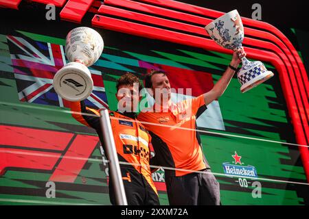 William Joseph ingénieur de course de NORRIS Lando (gbr), McLaren F1 Team MCL38, portrait du podium lors du Grand Prix des pays-Bas de formule 1 Heineken 2024, 15e manche du Championnat du monde de formule 1 2024 du 23 au 25 août 2024 sur le circuit Zandvoort, à Zandvoort, pays-Bas Banque D'Images