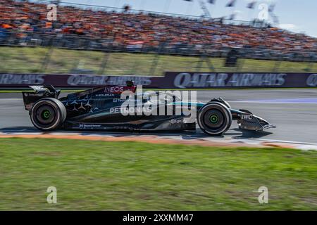 Zandvoort, pays-Bas. 25 août 2024 ; circuit Zandvoort, Zandvoort, Hollande du Nord, pays-Bas; formule 1 Heineken Grand Prix des pays-Bas 2024 ; Race Day ; George Russell (GBR) dans la F1-W14 de Mercedes-AMG? Petronas pendant la course crédit : action plus Sports images/Alamy Live News Banque D'Images